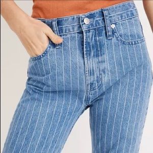 Madewell Perfect Vintage Jean in Pinstripe